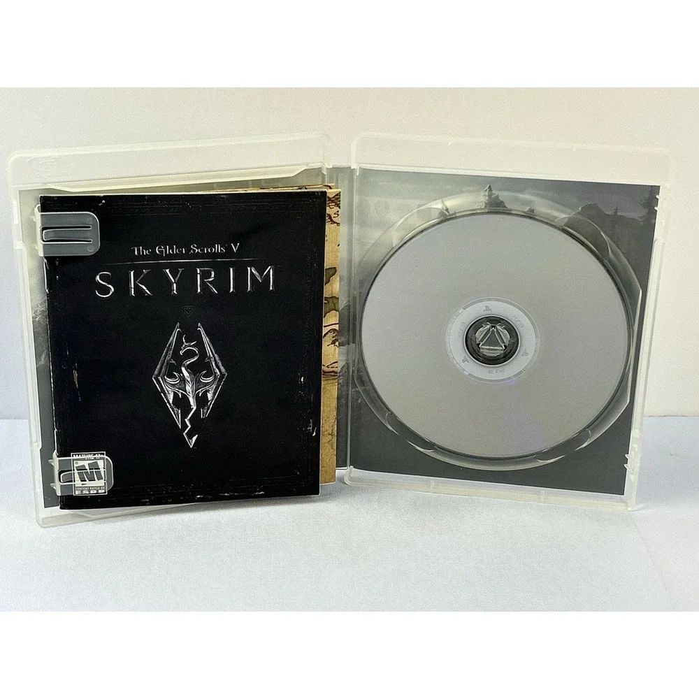 Skyrim PS3 Complete CIB Map Manual The Elder Scrolls V PlayStation 3 Game 2011